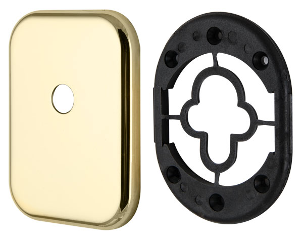 Декоративная Квадратная накладка на цилиндр со штоком BK-DEC SQ (ATC Protector 1) GP-2 Золото