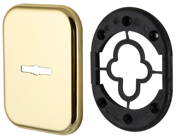 Декоративная Квадратная накладка на сувальдный замок PS-DEC SQ (ATC Protector 1) GP-2 Золото