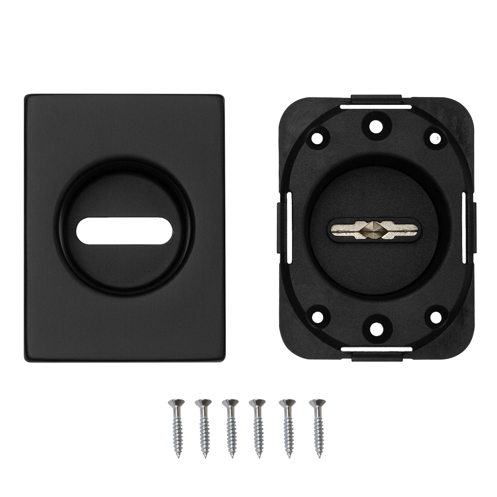 Накладка на сувальдный замок ESC.S-auto.RL/U/K.477  BL-24 черный