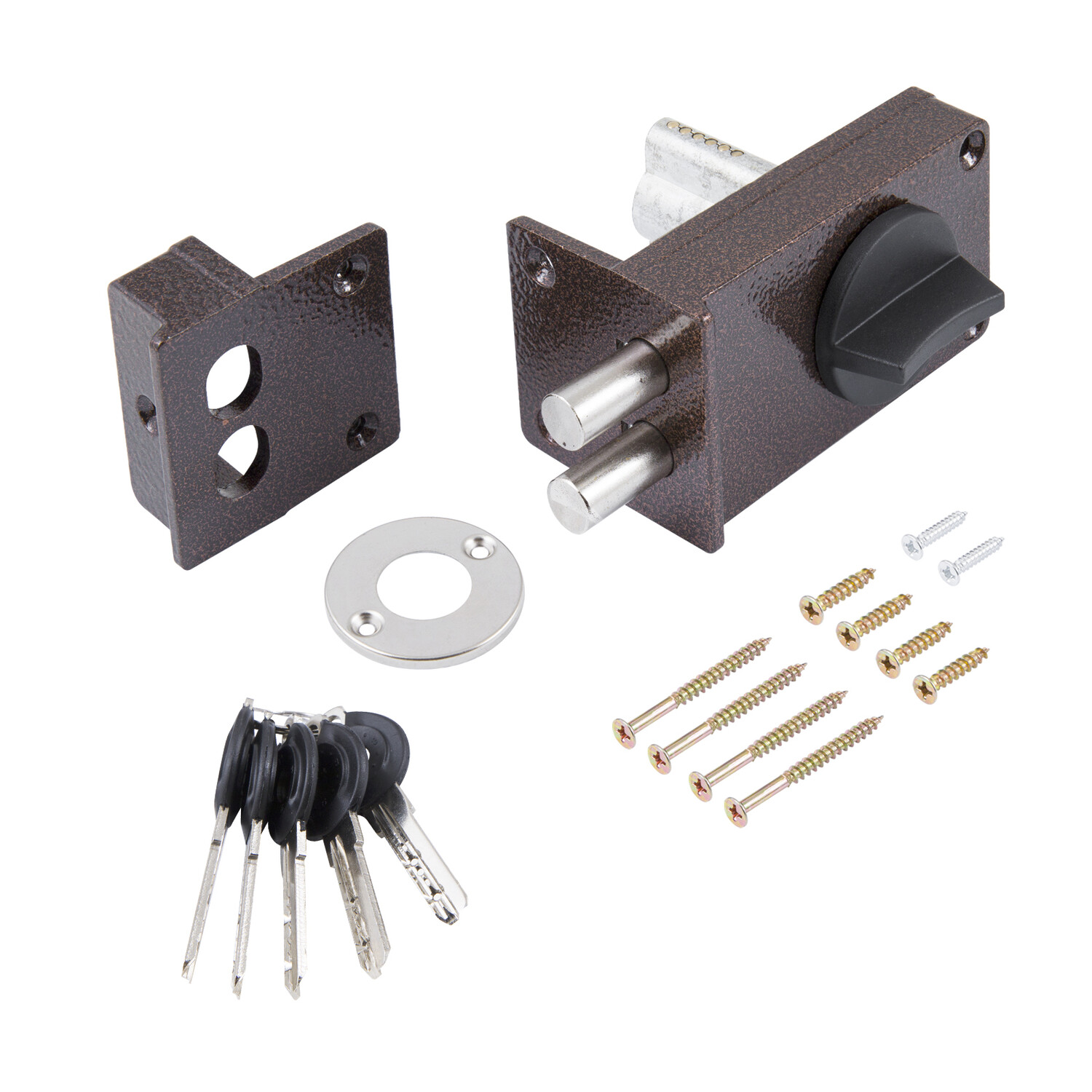 Замок накладной цилиндровый ЗН1-8 КМЗ медь