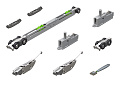 Комплект для раздвижных дверей SLD.Scope.SET3.soft close+roller/80