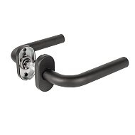 Ручка раздельная R.DSS201-0201P/19 INOX 201 BLACK (овальное основание)