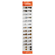 СТЕНД FUARO F1_2 (сплошной белый) - настенный 1 сторонний с товаром