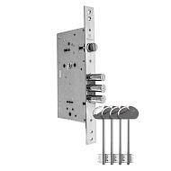 Замок врезной сувальдный MDV25/S-60.85.3R16 w/o plate 4key (ключ удл. 115/75 4 мм серый)