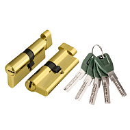 Цилиндровый механизм (A202/80) A2002Knob80(35+10+35) с вертушкой PB латунь