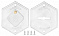 Комплект накладок на сувальдный замок 95.299 (ХРОМ), 2 шт