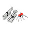 Цилиндровый механизм (D-PRO502/80) D-PRO5002Knob80(35+10+35) CP хром 5Key