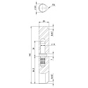 Петля приварная D20x140S B2B (с фаской)