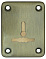 Декоративная накладка ESC081-AB-7 (БРОНЗА) на сув. замок с шторкой (1шт) (латунь)
