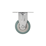 Опора колесная прямоходная с площадкой WL/BN-50R/100 kg резина