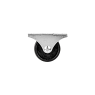 Опора колесная прямоходная WL/R-40P/50 kg BL пластик черный