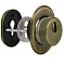 Броненакладка DEF.CRE/OV-set.9726 (DEF 9726) M6x90 врезная с чашкой AB-6 зелёная бронза
