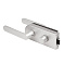 Комплект: замок+ручка для стеклянной двери Space.GL.LWC AL алюминий