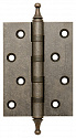 Петля универсальная IN4500UA AS (500-A4) 100x75x3 античное серебро Box