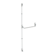 Ручка-штанга нажимная AP.1900C push-bar с тягами для двухстворчатых проф. дверей SL серебро